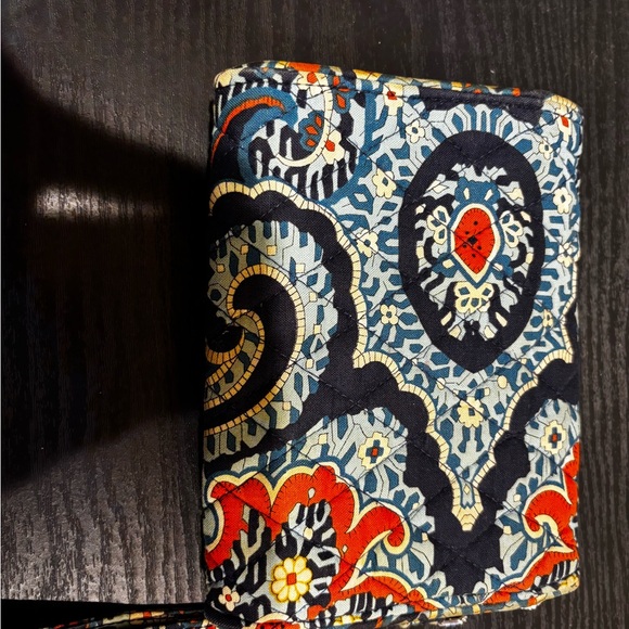 Vera Bradley Red and Blue Clutch Wristlet - Picture 2 of 4